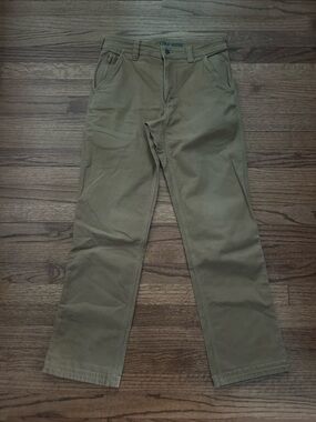 Men's Duluth Trading Co Khaki Flex Fire House Pants 30x32